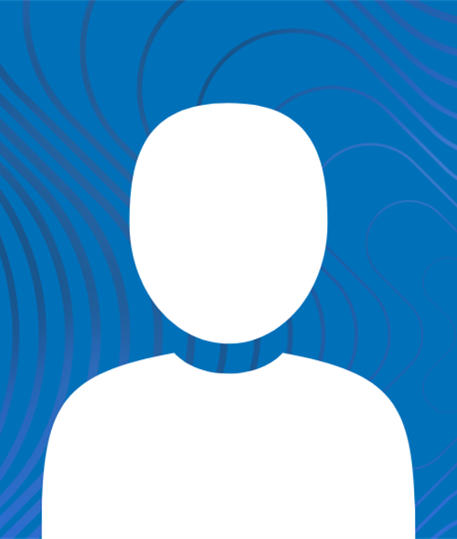 A white person icon on a blue background with dark blue ripples expand out in an 'X' shape